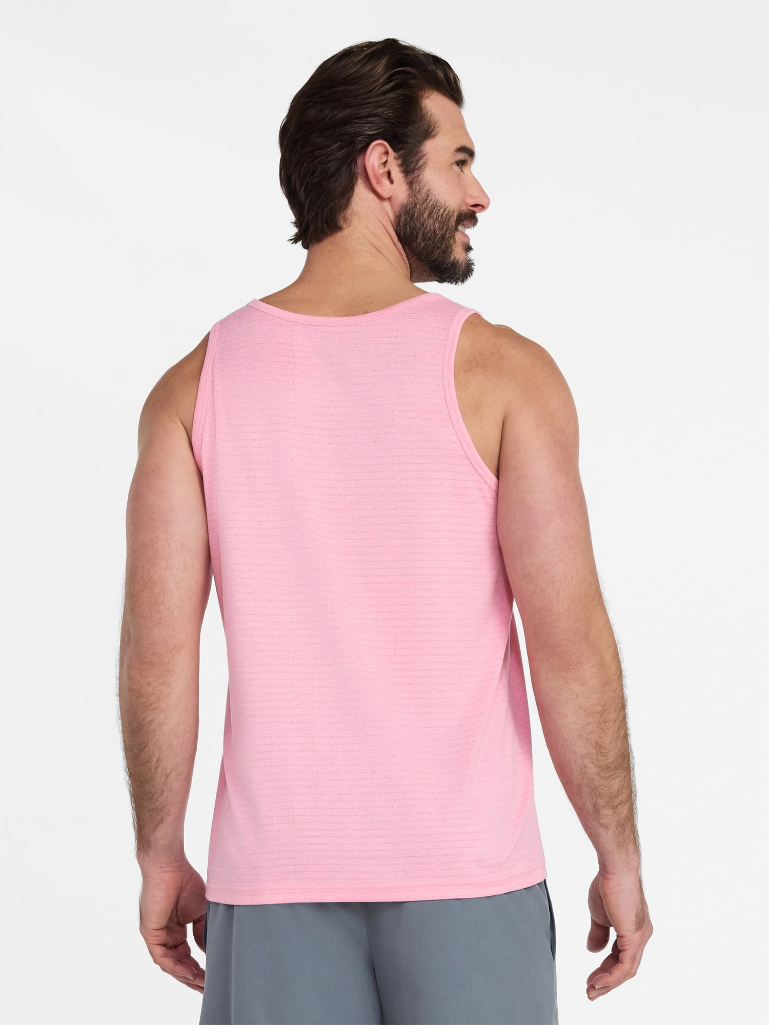 Athletic Works Men's and Big Men's Stripe Jersey Active Tank Top, Sizes S-3XL