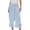 Light Blue, variant on Bloomers for Women Elastic High Waist Casual Y2k Lace Ruffle Hem Cropped Bloomer Pants Pajama Bottoms Loungewear