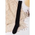 thumbnail image 1 of Nvzi Calcetines de felpa hasta la rodilla para mujer, calcetines largos y suaves hasta el muslo, pantuflas cómodas, calcetines de felpa - negro, 1 par, 1 of 5