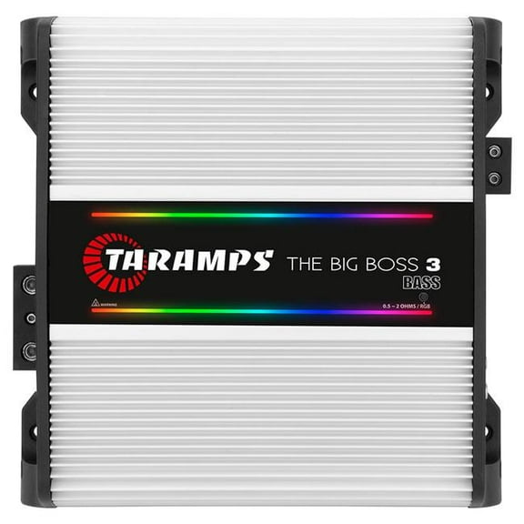 Taramps  1 Channel 3000 Watts RMS 0.5 to 2 Ohms Car Audio Amplifier