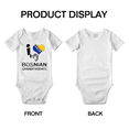 thumbnail image 3 of I Heart My Bosnian Grandparents Bosnia and Herzegovina Love Flag Baby Clothes (White, 12-18 Months), 3 of 5