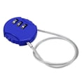 thumbnail image 3 of Uxcell Small Combination Lock 11.8 Inch, 1 Pack 3 Digit Padlock for Gym Locker, Blue, 3 of 6