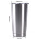 thumbnail image 2 of Bearachild Vaso de acero inoxidable de 20 oz con aislamiento al vacío de doble pared, taza de café de viaje con tapa para bebida de hielo, Juegos de servir café y té, 2 of 6