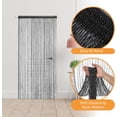 thumbnail image 3 of 2 Pcs Glitter String Curtains Doorway Beads Curtains, 39 x 79 Inch Hanging Fringe Hippie Room Divider Door String Curtain Boho Doors Tassel for Doorways, Windows, Closet, Privacy Decor, 3 of 24