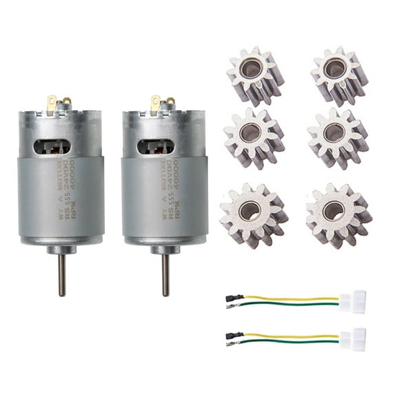 2PCS Powerful RS555 24V Child Ride On Motor Energy Efficient Design Easy Install With Overload Protections for Toy Car