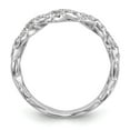 thumbnail image 2 of 14K White Gold Ring Band Wedding Diamond, Lab Grown Round, Size 7, 2 of 7