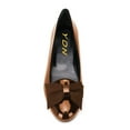 thumbnail image 4 of YDN Women Classic Bowtie Slip On Ballet Flats Round Closed Toe Flats Girls Office Work Casual Vacation Outfit Shoes Size 7 Brown, 4 of 4