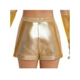 thumbnail image 6 of TTAO Girl's Street Dancing Outfits Sparkle Crop Top with Shorts Hip Hop Jazz Dance Clothes Cheerleading Uniform Gold 10, 6 of 7