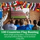thumbnail image 2 of Guirnalda CrysGuard con 100 Banderas de Países, 28m, Poliéster, 2 of 7