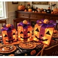 thumbnail image 3 of ICQOVD 3 Piece Halloween Lighted Gift Box Set,LED Pumpkin Lantern Decoration Set for Porch,Yard,Entryway,Party and Holiday Scene Display, 3 of 9