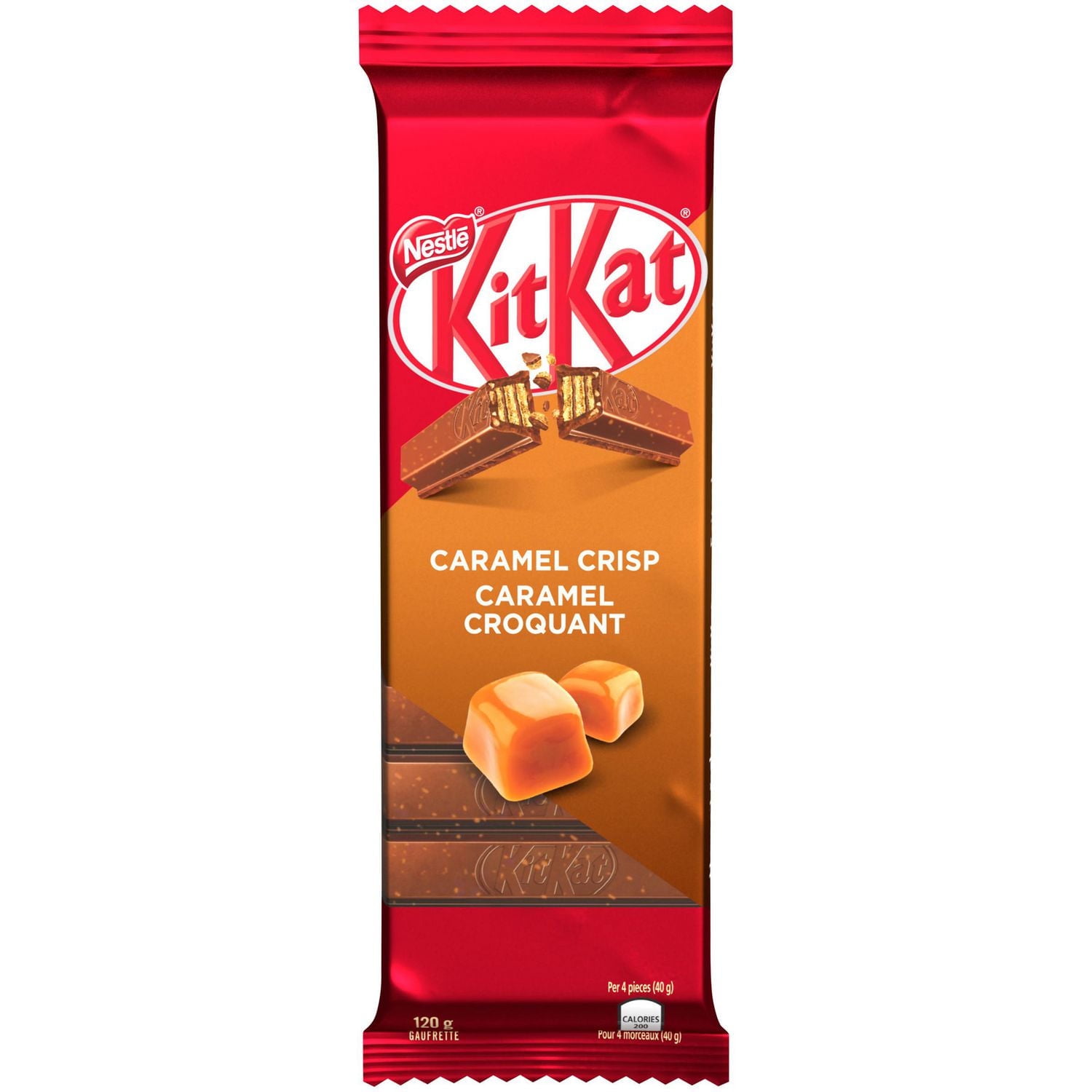 NESTLÉ® KITKAT® Caramel Crisp Wafer Bar 120 g, 120 GR