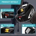 thumbnail image 3 of Batería de repuesto OHYES BAT BL1860B 18V 6.0Ah para Makita, 3 of 7