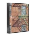 thumbnail image 2 of Stupell Industries Modern Cityscape Fire Escape Black Framed Giclee Art, 11 x 14, by Ethan Harper, 2 of 7