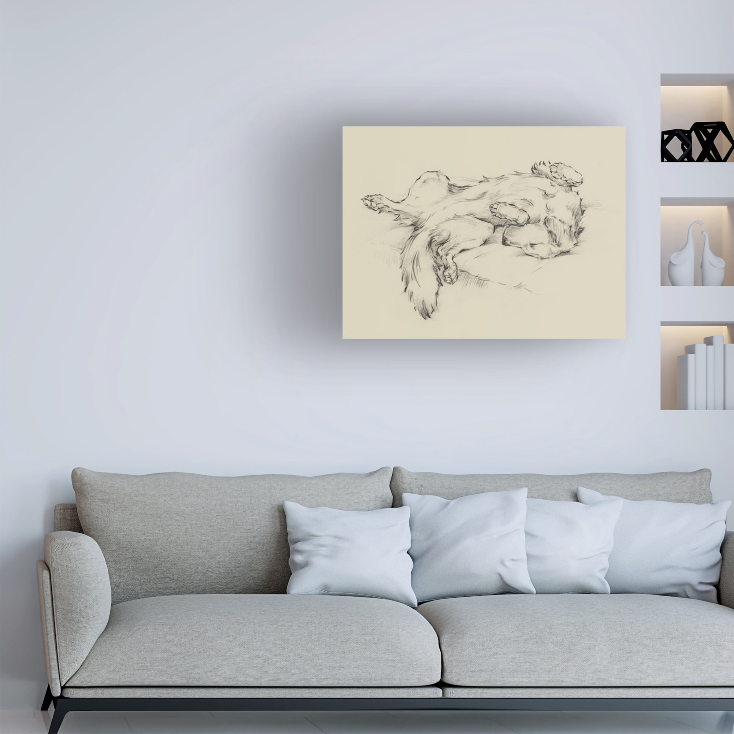 Ethan Harper 'Dog Tired II' Canvas Art