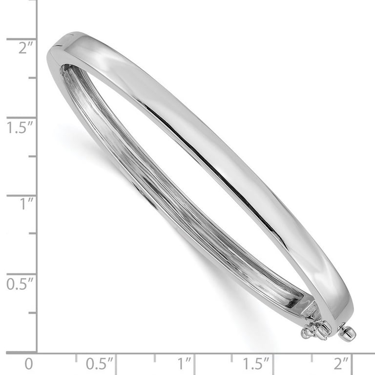 Diamond Hinged Bangle Bracelet In White Gold For Sale At - Foto 4