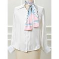thumbnail image 5 of INSPIRE CHIC Women's Graffiti Polka Dots Stripe Neckerchief Skinny Wrap Hairband Pink Blue, 5 of 5