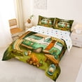 thumbnail image 2 of Catabedysis Retro Camper Full Size Comforter Sets,Camp Life Print Bedding Comforter Set For Boys,Multicolor,Polkadot Reversible,3 Pieces,1 Comforter and 2 Pillowcases, 2 of 7