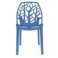 thumbnail image 2 of LeisureMod Plastic Dining Chair with Unique Cut-Out Design Stackable and Lightweight Accent Chair for Modern Home, Kitchen, Living Room Cornelia Collection, 2 of 10