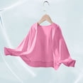 thumbnail image 5 of Girls Sun Protection Hoodie Jacket Casual Long Sleeve Zipper Up Hooded Coat Loose Breathable Summer Cooling Hiking Outerwear 4-13 Years, 5 of 6