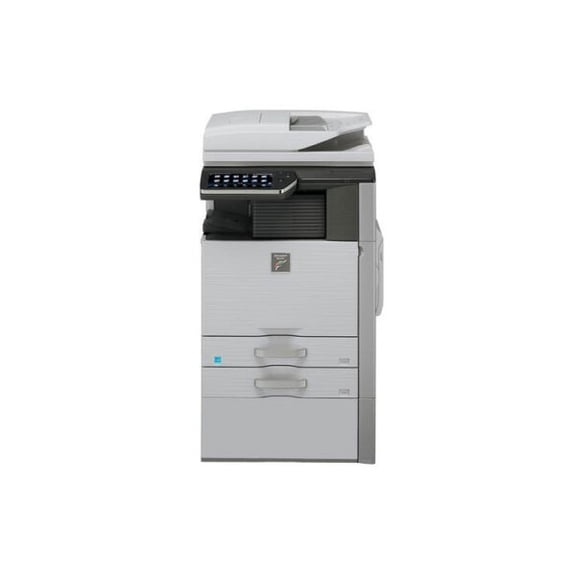 Restored Sharp MX-5111N Color Laser Multifunction Copier – A3/A4, 51ppm, Copy, Print, Scan, Duplex, Network, 2 Trays, Cabinet