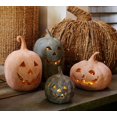 thumbnail image 3 of Citrouille Artisanale Faite à la Main avec Détails Sculptés, Décoration Automne & Halloween 2025, Terre Cuite Naturelle, 9.5 Pouces, 3 of 13