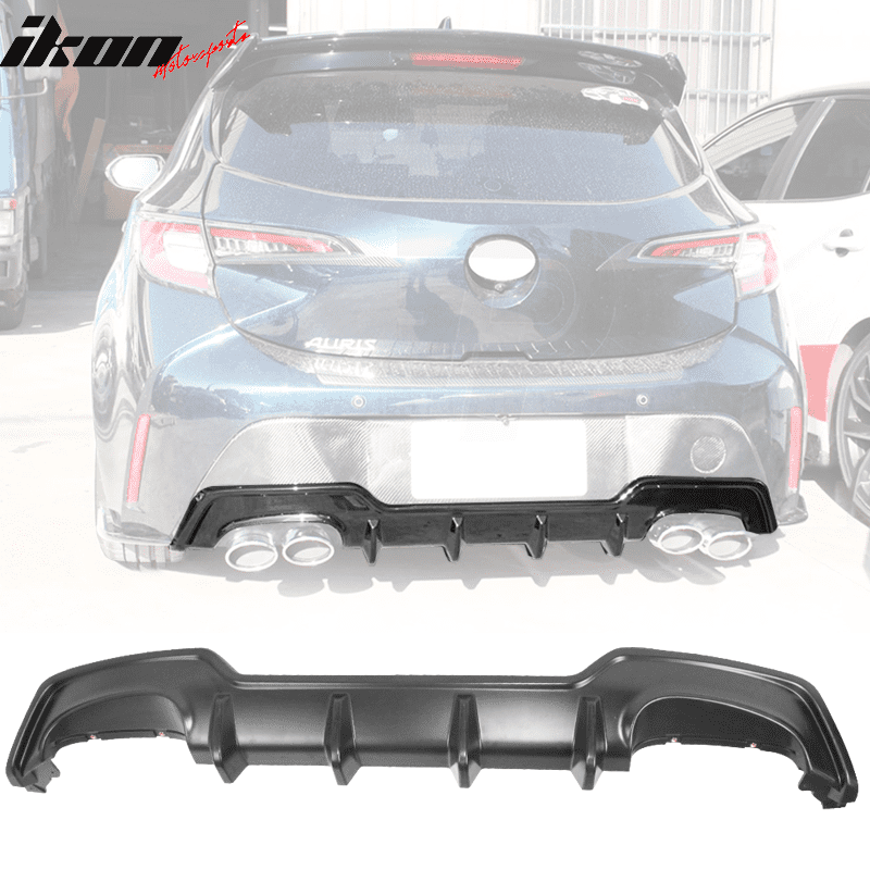 Compatible With 1920 Corolla Hatchback Unpainted ABS Rear Diffuser
