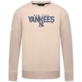 thumbnail image 2 of Men's Levelwear  Khaki New York Yankees Mandate Carve Tri-Blend Sweatshirt, 2 of 3