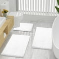 Smiry Soft Chenille Bathroom Rugs 17"x47" Absorbent Shaggy Bath Mat