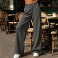 thumbnail image 7 of Ashirexll Wide Leg Sweatpants Women Solid High Waist Elastic Wide Leg Sport Flowy Active Pocket Sweatpants for Daily Wear, 7 of 7
