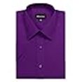 thumbnail image 3 of Allsense Chemise Habillée pour Hommes, Coupe Régulière, Manches Courtes Formelles, Col 21.5 Pouces, 5TG, 3 of 4