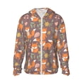 thumbnail image 1 of Fotbe Cute Little Fox Chaqueta con Protección Solar UPF 50+ para Hombre y Mujer, Camisa con Capucha y Bolsillos-3X-Large, 1 of 7