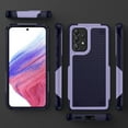 thumbnail image 6 of Dteck Case for Samsung Galaxy A53 5G,Dual Layer Protective Heavy Duty Cover Shockproof Rugged with Non Slip Textured Back Military Protection Bumper Tough Case,Lightpurple/Black, 6 of 8