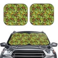 thumbnail image 2 of Xecao Carrot Eggplant for Foldable Car Sun Shades (2-Pack) offer sun protection with an easy-fold design for convenient windshield shading., 2 of 7