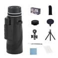thumbnail image 1 of Telescopio monocular de alta potencia 80 para exteriores, fotografía con teléfono móvil, observación de aves, negro con abrazadera universal y trípode, 1 of 4