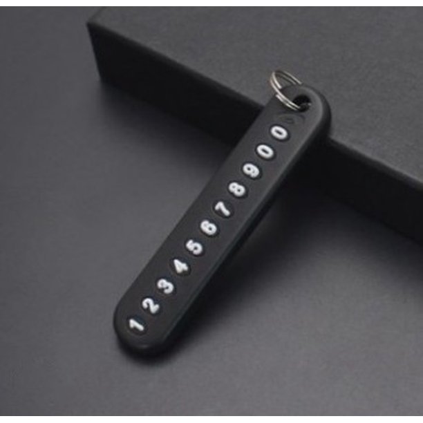 Llavero con número de teléfono móvil, cuerda tejida, llavero antipérdida para coche, colgante DIY para hombre y mujer, 8 unidades