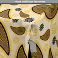 thumbnail image 4 of Paisley Dog Crate Cover, Continuous Eastern Motifs Floral Ornaments Vintage Illustration, Easy to Use Pet Kennel Cover Small Dogs Puppies Kittens, 7 Sizes, Caramel Beige, by Ambesonne, 4 of 6