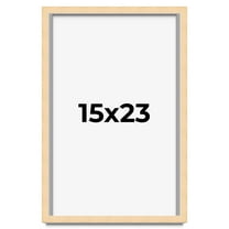 15x23 Frame Beige Real Wood Picture Frame Width 0.75 inches | Interior Frame Depth 0.5 inches |