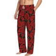 thumbnail image 2 of Xecao Rose Flowers Men's Straight Lounge Pajama Pants: The Ultimate in Comfortable Sleepwear, 2 of 9
