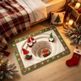 thumbnail image 5 of KKOUHVY Christmas Rug, Super Soft Cozy Christmas Door Mat, Non-slipped & Absorbent Xmas Front Door Rug for Indoor Entryway, 20x32 inch, 5 of 6