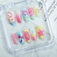 thumbnail image 4 of Uñas BSBTBZ 30 piezas tamaño mediano almendra con diseños 3D de verano, 4 of 9