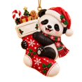 thumbnail image 2 of Clearance! Panda Christmas Stocking Ornaments, Christmas Decorations for Tree, Cute Forest Animal Christmas Decor for Home, 2 of 7