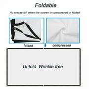 72 Diagonal 16:9 Projection Projector Screen HD Manual Pull Down Home Theater