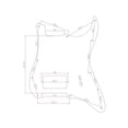thumbnail image 2 of KAISH 11 agujeros ST/Strat Style One Humbucker Guitarra Golpeador Placa Rascador para Delonge Strato, 2 of 2