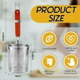 thumbnail image 2 of 4 Pcs Pasta Cooker Stainless Steel Pasta Basket with Wood Handle Kitchen Mesh Spider Pasta Strainer Skimmer Food Dumpling Noodle Strainer Blanching Basket for Pasta, Noodles, Dumpling, 4.7 Inch, 2 of 5