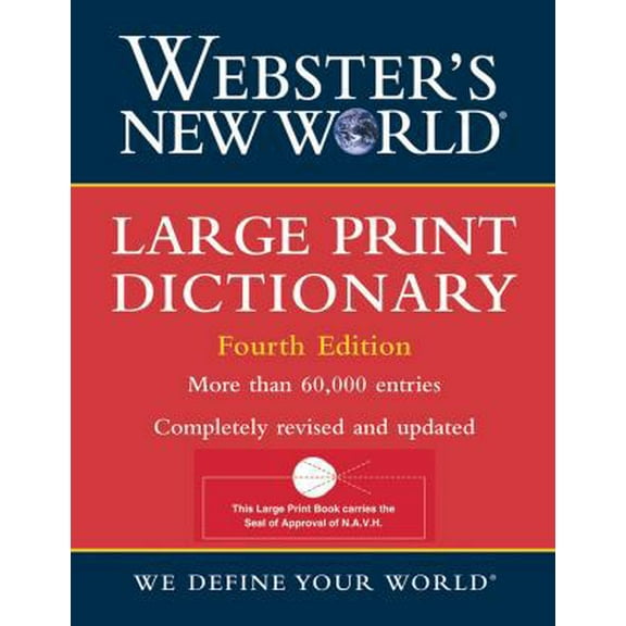 Pre-Owned Large Print Dictionary (Hardcover) 0764559362 9780764559365