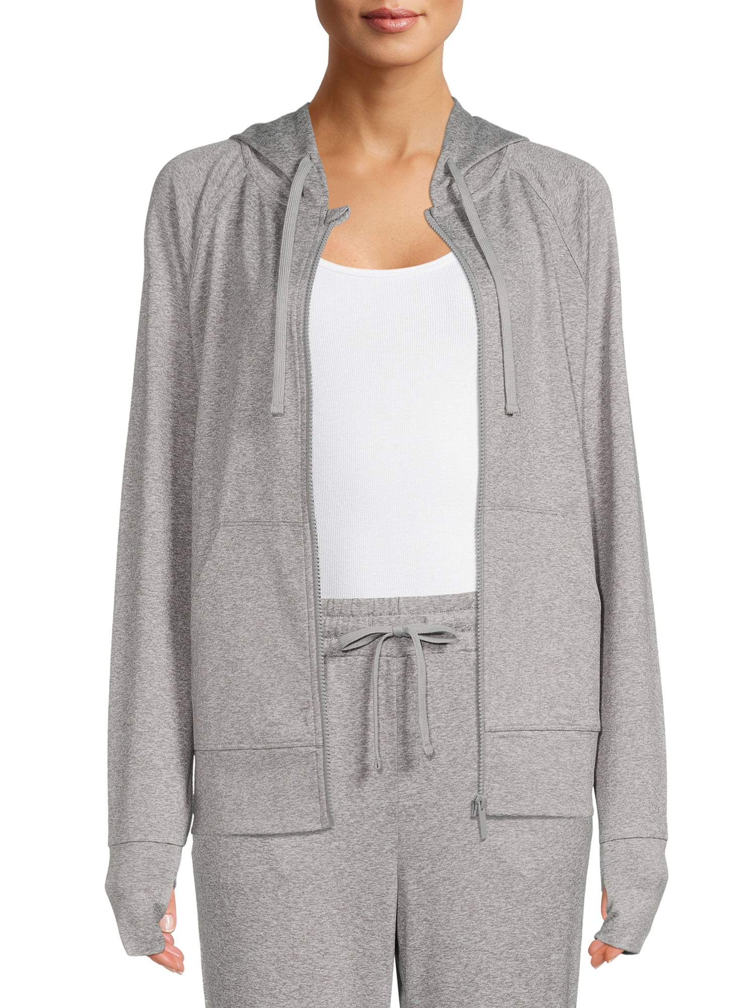 Avia Women's Lightweight Active Super Soft Zip-Up Hoodie