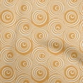 thumbnail image 1 of oneOone Silk Tabby Dark Peach Fabric Geometric Line Art Circle Dress Material Fabric Print Fabric By The Yard 42 Inch Wide, 1 of 4