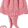 thumbnail image 5 of Herrnalise Winter Warm Pure Color Ladies Braid Ball Pullover Knit Hat, 5 of 5
