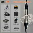 thumbnail image 6 of Gearlux XLR Microphone Cable, Fully Balanced, Male to Female, 100 Feet - 1 Pack, 6 of 9
