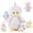 Penguin-Rainbow, variant on MorisMos 24" Puppy Stuffed Animal Mommy Dog with 4 Baby Plush Toys